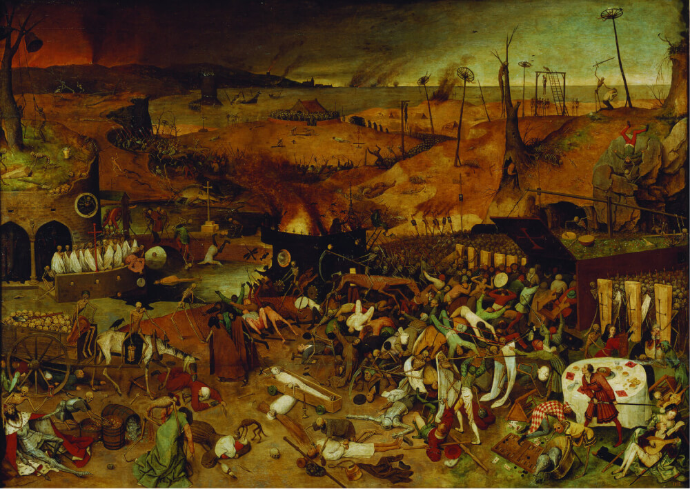 O triunfo da morte (1562) de Pieter Bruegel.