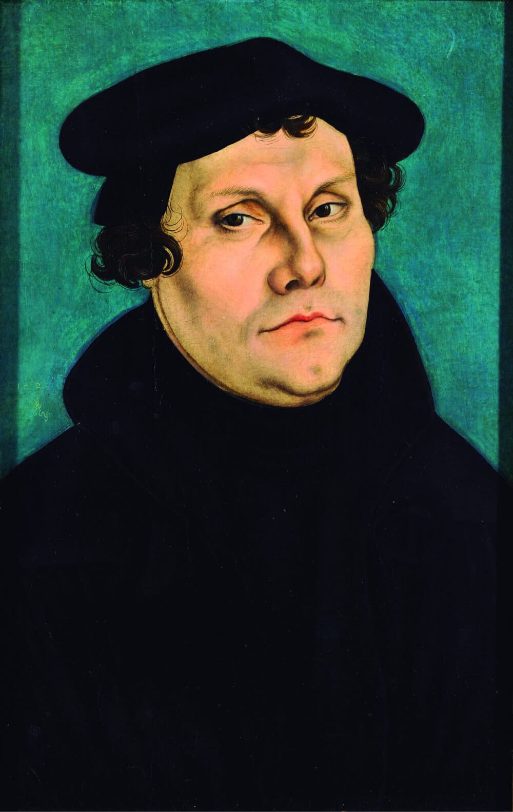 Martinho Lutero, 1528, retrato de Lucas Cranach.