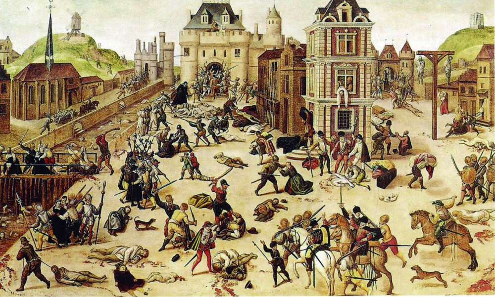 O Massacrede São Bartolomeu em Paris, de François Dubois, 1529.